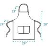 Delantal Cruzado de Amazon con Cuello Halter y Logo Personalizado, Restaurante, Té de Leche, Cafetería, Delantal Anti-Manchas de Cocina al por Mayor