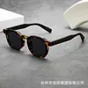 2025 cross-border novo retro grosso oval pequeno quadro high-end feminino óculos de sol anti-sol UV óculos de sol masculinos