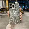Funda de Teléfono con Línea de Telaraña Moderna Estilo Americano Iphone18Pro Simple Mate PC Cáscara Dura Cubierta Protectora Apple 17P