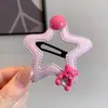 Pinzas para el pelo de oso y estrella para niñas, lindas pinzas BB para niñas pequeñas, pasadores dulces de dopamina para el costado, accesorios para el cabello