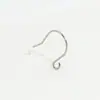 Acessórios para joias DIY atacado gancho de orelha aço inoxidável gancho de brinco ouro 18k real material artesanal gancho de orelha semi-acabado