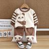 Trajes de Bebé para Niños y Niñas Primavera y Otoño 2025, Conjuntos de Sudadera Estilo Primavera y Otoño, Trajes Nuevos de Otoño, Dos Piezas, Duraderos
