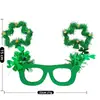Stock Listo de Fábrica Transfronterizo Amazon Xiyin Temu St. Set de Gafas de Decoración para Fiesta Irlandesa del Día de San Patricio