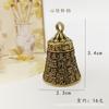 Llavero Campana de Latón Regalo Accesorios Campana de Cobre Seis Palabras Sutra del Corazón Colgante Cabeza de León Artesanías Venta al por Mayor