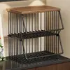 Prateleira de Armazenamento para Mesa, Aparador, Prateleira Multicamadas para Armazenamento de Vegetais, Frutas e Lanches na Cozinha, Organizador de Copos para Bancada da Sala de Estar