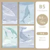 Cuaderno Cuadrado Partner B5 con Cubierta de Alta Calidad, Estilo Estético Xiaohongshu, Cuaderno Grueso Fresco A5 para Estudiantes y Oficina al por Mayor