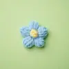 Em Estoque Flores de Crochê Feitas à Mão Flores de Lã Flores para DIY Acessórios de Grampo de Cabelo Flor para Lapela Acessórios de Bolsa Roupas Flores