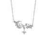 Lua Estrela Sterling Prata 925 Colar Feminino Nicho Design Luz Luxo Clavícula Corrente Pingente ins Estilo Gympani Pingente