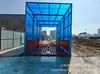 Máquina de lavar carro com painel solar fechado, plataforma de lavagem de carro plana para canteiro de obras, tanque de lavagem de carro de aço, fabricante de Shandong