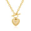 Collar con colgante de medallón de luna, estrella, león, ojo turco, amor europeo y americano, joyería, regalo de fiesta para mujeres