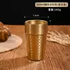 Taza de agua de acero inoxidable 304, vaso de cerveza de gran capacidad estilo coreano, taza de té de doble capa anti-quemaduras para restaurante, taza de café, taza de jugo