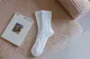 Meias de Veludo Coral Novas Transfronteiriças Masculinas de Cano Médio Outono e Inverno Quentes para Chão Antiderrapantes Forradas com Lã Espessadas Meias de Dormir