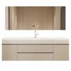 Nuevo lavabo integrado con sensación de piel crema lavabo de piel lavabo lavabo de baño combinación lavabo inodoro