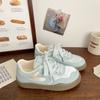 Zapatos casuales blancos combinables para mujer 2024 Nuevo Primavera y Otoño Nuevo Transpirable Suela Suave Estudiante Lindo Casual Zapatos de Tablero