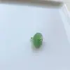 Botones de Hoja de Loto de Jade Sintético, Botones de Cheongsam Estilo Antiguo Dinastía Han, Accesorios para Ropa China, Accesorios Pequeños para Joyería DIY de Carrito