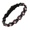 Pulseira Magnética Amazon Cross Cobre Antigo Vermelho Três Fileiras Fecho Dobrável Eletrodepositado Escovado Pulseira Liga de Zinco Joias Masculinas
