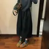 Altamente recomendado! Saia midi estampada floral de bolinhas retrô para mulheres, um novo estilo outono/inverno que é elegante, versátil e emagrece, com silhueta em A