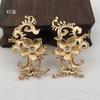 Colgante de Rama de Flor de Bronce Fundido Vintage Novia Hecho a Mano Accesorio para el Cabello Hanfu Tocado Materiales Accesorios Joyería Étnica