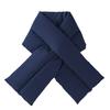 Bufanda Cruzada Cálida de Invierno para Mujer, Bufanda Gruesa Estilo Coreano para Hombre, Protección contra el Frío al Aire Libre, Bufanda de Plumón a Color Puro a la Moda Resistente al Viento