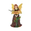 Placa de Boas-Vindas de Resina com Duplo Gnomo e Elfo para Jardim e Quintal - Ornamento Artesanal