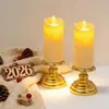 Velas Electrónicas LED Simuladas, Suministro Transfronterizo para Lámparas de Buda, Alimentadas por Batería, Populares en Medio Oriente, Luces de Vela Parpadeantes al por Mayor