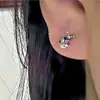 Pendientes de Mariquita de Colores en Forma de Corazón, Pendientes de Nicho para Mujer, Pendientes Versátiles de Diseño Lindo de Gama Alta Vintage