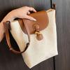 2025 Novo Estilo Moda Cor Contrastante Bolsa Balde High-End Design Nicho Versátil para o Dia a Dia Leve Bolsa Transversal para Mulheres