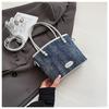 Bolsa de Mão Patchwork de Design Nicho Estilo Coreano para Mulheres Verão 2026 Nova Bolsa Saco Versátil Estilosa para Ombro e Transversal