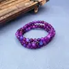 Pulsera Collar Shu Kula al por mayor Estilo para Hombres Mujeres Pulsera de Mano Morado Profundo Cadena para Mamá Set de Puesto Callejero Fuente de Artículos de Cuentas