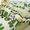 Planta Caxemira Estilo Pastoral Cama Floral Pequena Conjunto de Quatro Peças Lixamento Lençol Engrossado Lençol Capa Colcha Dormitório Estudantil Conjunto de Três Peças