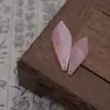 Estilo Antigo Folhas Verdes Esculpidas Acessórios para Joias DIY Pétalas de Folha Perfuradas Feitas à Mão Acessório para Prendedor de Cabelo Ornamento de Cabelo Materiais
