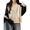 Sudadera Cómoda Estilo Coreano Manga Raglán Retro Diseño de Moda para Mujer Nicho Primavera/Otoño Nuevo Top Holgado Tendencia