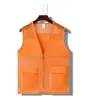 Chaleco de pesca de red para voluntarios con logo impreso personalizado, ropa de trabajo, camisa publicitaria para actividades al aire libre, promoción y excursiones educativas