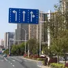 Fábrica de Placas de Sinalização de Trânsito Yitong Lighting Placa de Sinalização de Trânsito Placa de Advertência de Segurança Tipo F para Rodovia Poste de Sinalização