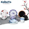 Juego de Vajilla de Melamina de Cuatro Piezas Hotel Restaurante Restaurante Tienda de Hotpot Juego Plato Palillos Cuchara Taza Plástico Imitación Porcelana Comercial