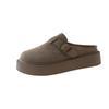Meias Pantufas Estilo Birkenstock para Mulheres, Novas Sandálias Plataforma Casuais Versáteis Retro Slip-On com Solas Grossas