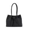Diseño único, bolso tote de lunares retro, nueva colección otoño 2026, bolso de hombro de moda con detalle de hebilla de cinturón, bolso de axila