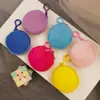 Monedero Lindo y Creativo Estilo Mochila, Accesorio para Llavero Colgante, Bolsita Simple para Guardar Auriculares, Bolso Liso