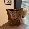 Nuevo bolso tote retro mate de alta costura transfronterizo para mujer, ligero, versátil, bolso de hombro de gran capacidad para ir al trabajo