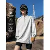 Ropa de secado rápido para exteriores de primavera y verano, camiseta de manga larga protectora solar, unisex, corte holgado, versátil para deportes, senderismo al aire libre, ropa de entrenamiento casual