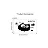 Gato Durmiendo Panda Calavera Estante Pegatinas Creativas para Interruptor Pegatinas de Pared Removibles Transfronterizas Sala de Estar Dormitorio Habitación de Niños Pegatinas Pequeñas