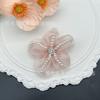 Doce novo ponto artesanal frisado pérola cinco- pétalas fio de neve flor roupas decorativas cocar saco decorativo laço decorativo