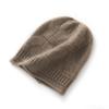 Gorro de cachemira 100% para hombre y mujer, tejido a mano, de cachemira pura, cálido y frío para otoño e invierno.