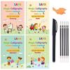 Amazon Transfronterizo Producto Nuevo Comercio Exterior Inglés Libro de Práctica de Escritura a Mano para Niños Ranura Mágica Control de Copiado con Bolígrafo Duro Libro de Calco para Aprender