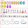 Pulseira de Girassol Arco-Íris Mais Vendida na Amazon Conjunto de Pulseiras DIY Feito à Mão Caixa de Presente Pulseira de Aniversário