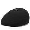 Sombrero Gorra de Cuero para Hombres de Mediana Edad Invierno Gorro de Algodón Lei Feng Grueso con Forro Polar Cálido y Protector de Orejas