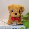 Cachorro de Brinquedo Elétrico Pelúcia para Crianças, Corgi Ursinho Realista que Anda e Late, Adequado para 1-3 Anos, Brinquedo Transfronteiriço