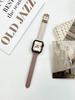 Otoño e Invierno nuevo color a juego de cintura pequeña cuero lichi para apple watch8 apple 7 correa de reloj s9 4563