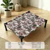 Cama de acampamento para cachorro feita de malha de ferro, resistente ao desgaste e a arranhões, cama elevada à prova de umidade para animais de estimação, casinha para o verão, adequada para cães e gatos de porte grande e médio