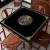 Mantel cuadrado insonorizado, antideslizante, para mahjong y póker, reductor de ruido, resistente al desgaste, lavable, soporte independiente